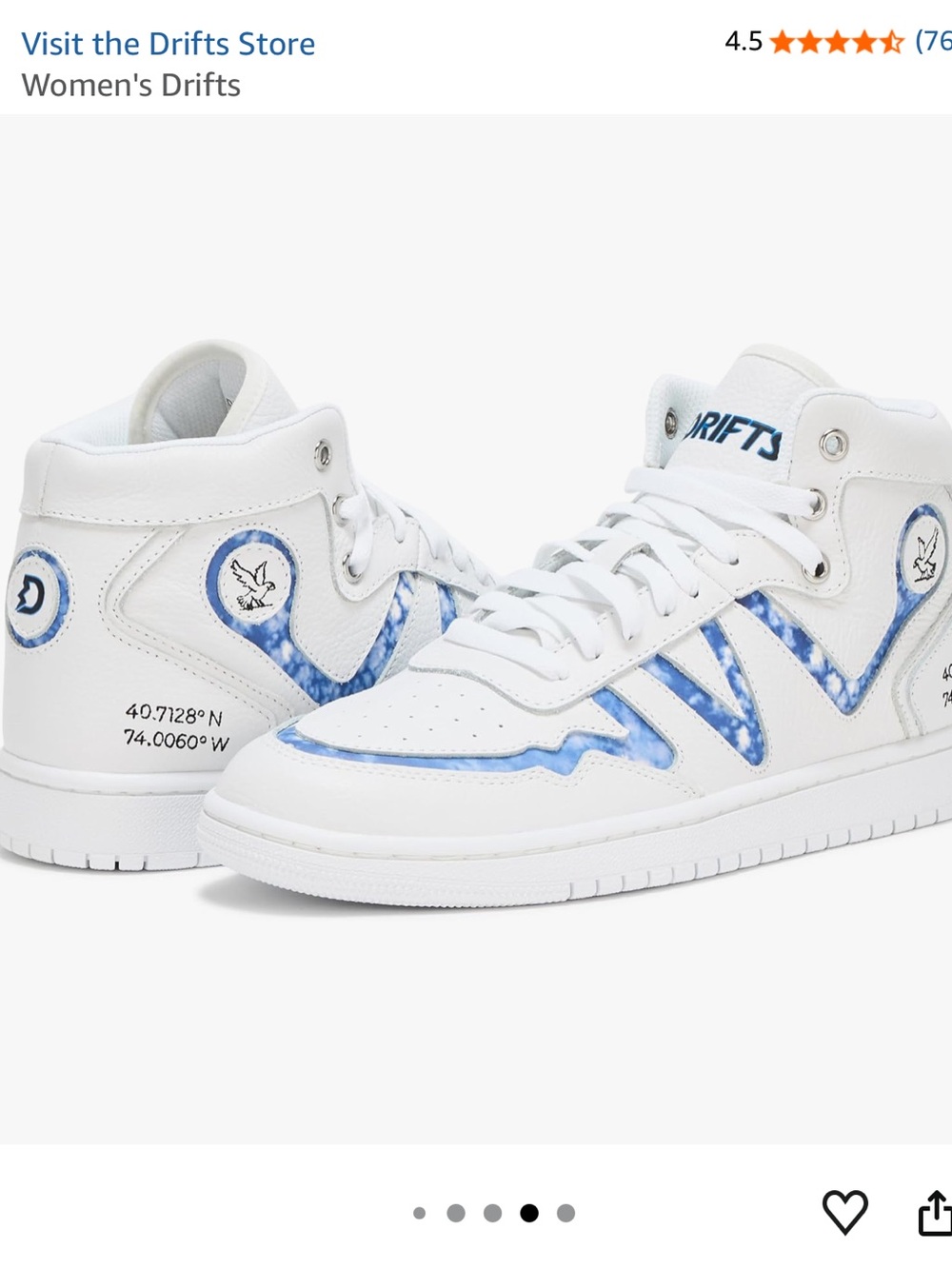 Drifts Day by Noah Schnapp Early Bird women’s size 9.5 High Tops